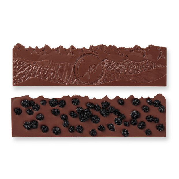 Tablette Chocolat Lait 40% - Myrtilles